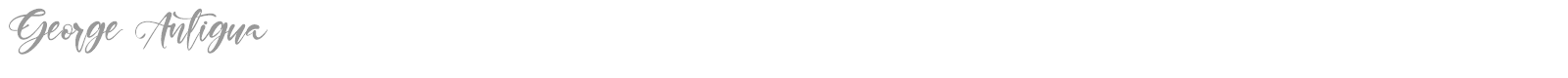 George Antigua font preview